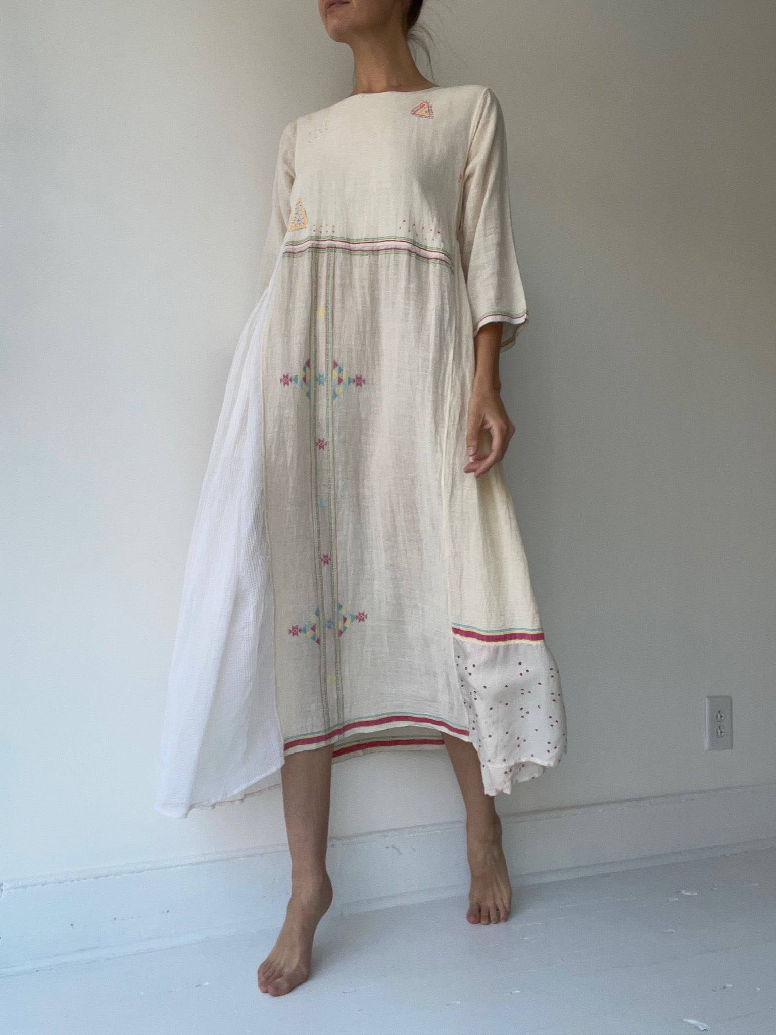a preloved sheer panel dress by injiri 100