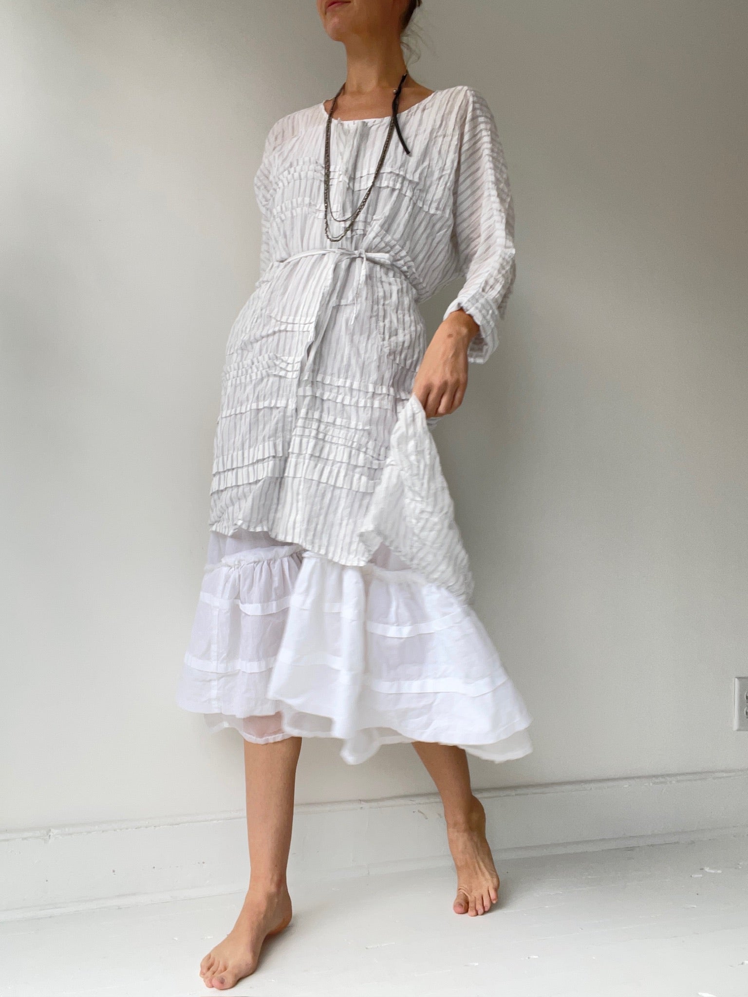 a stellah dress STRIPED by krista larson striped cotton