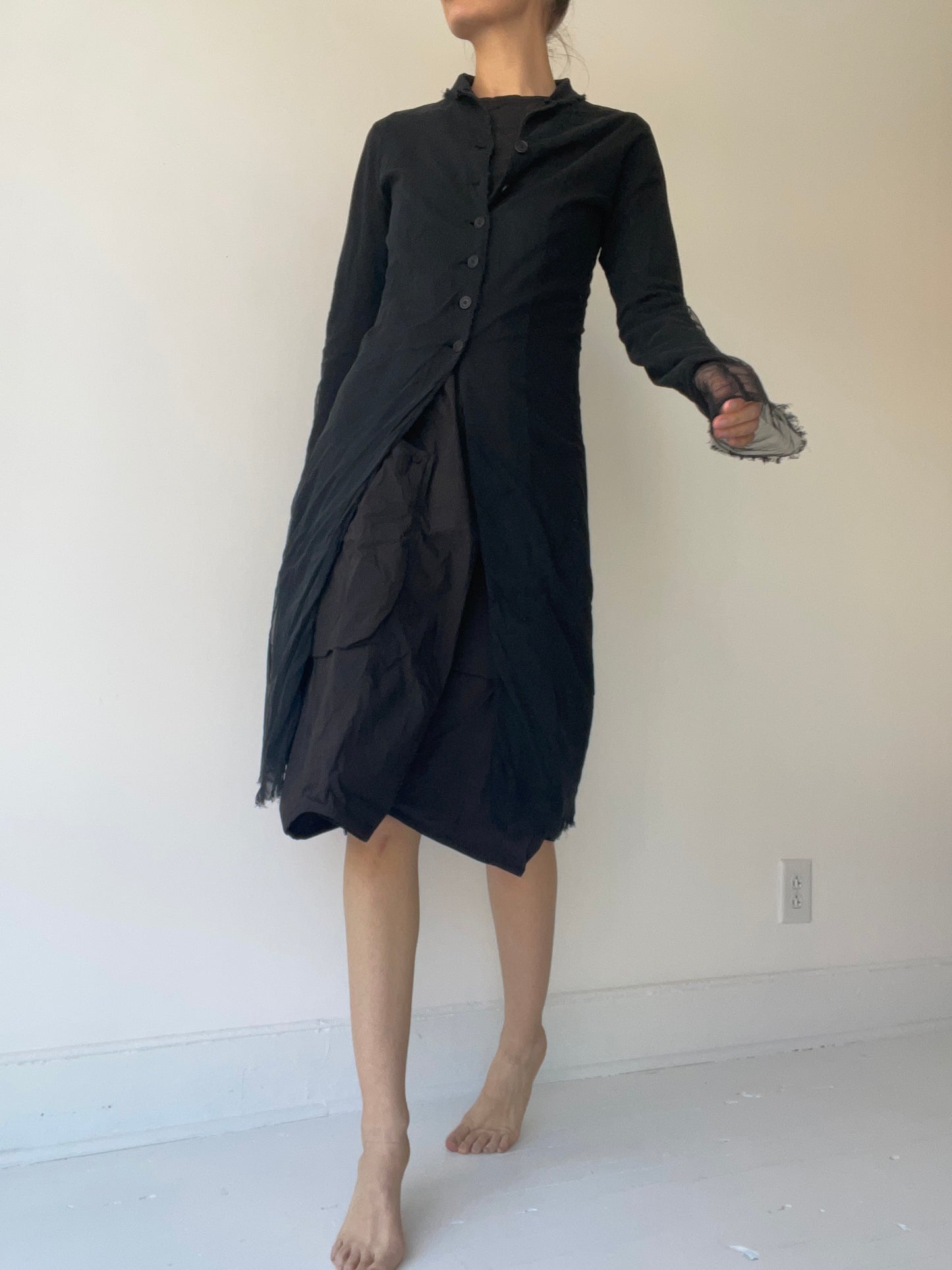 a preloved long layer cardigan by rundholz dip size small