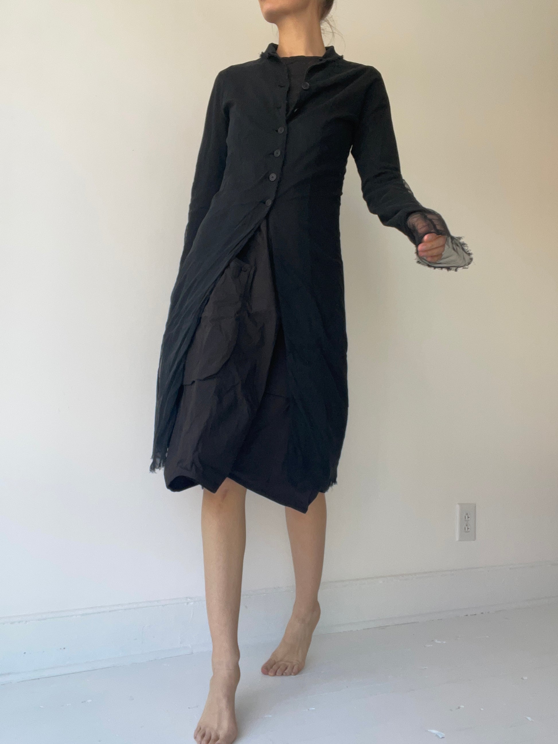 a preloved long layer cardigan by rundholz dip size small