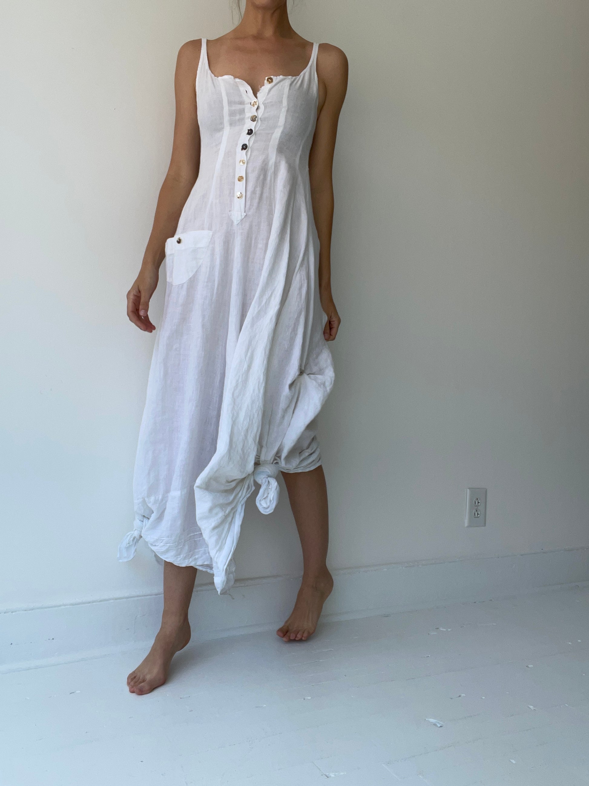 a preloved button up dress