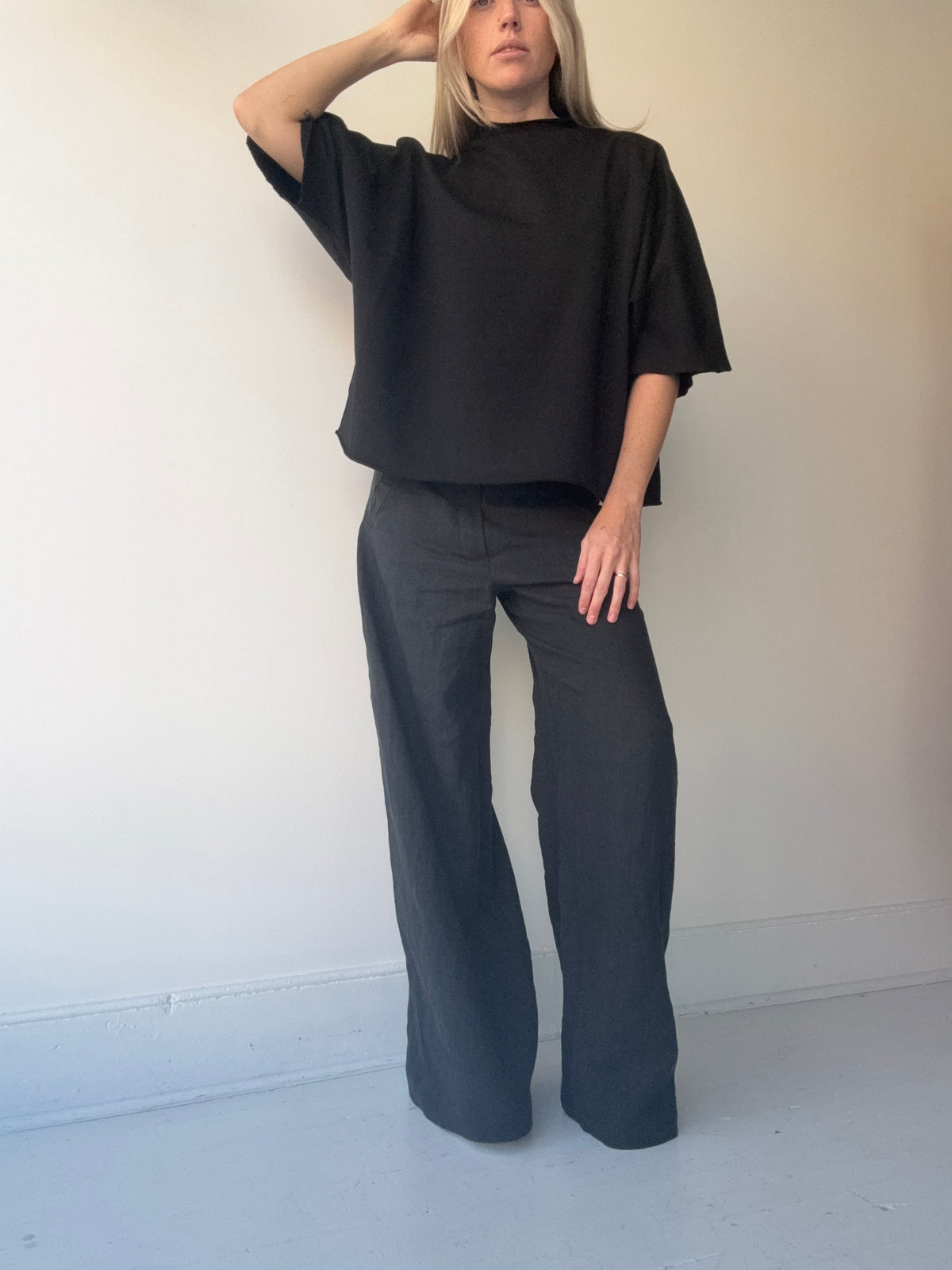mantra bo mock neck poncho