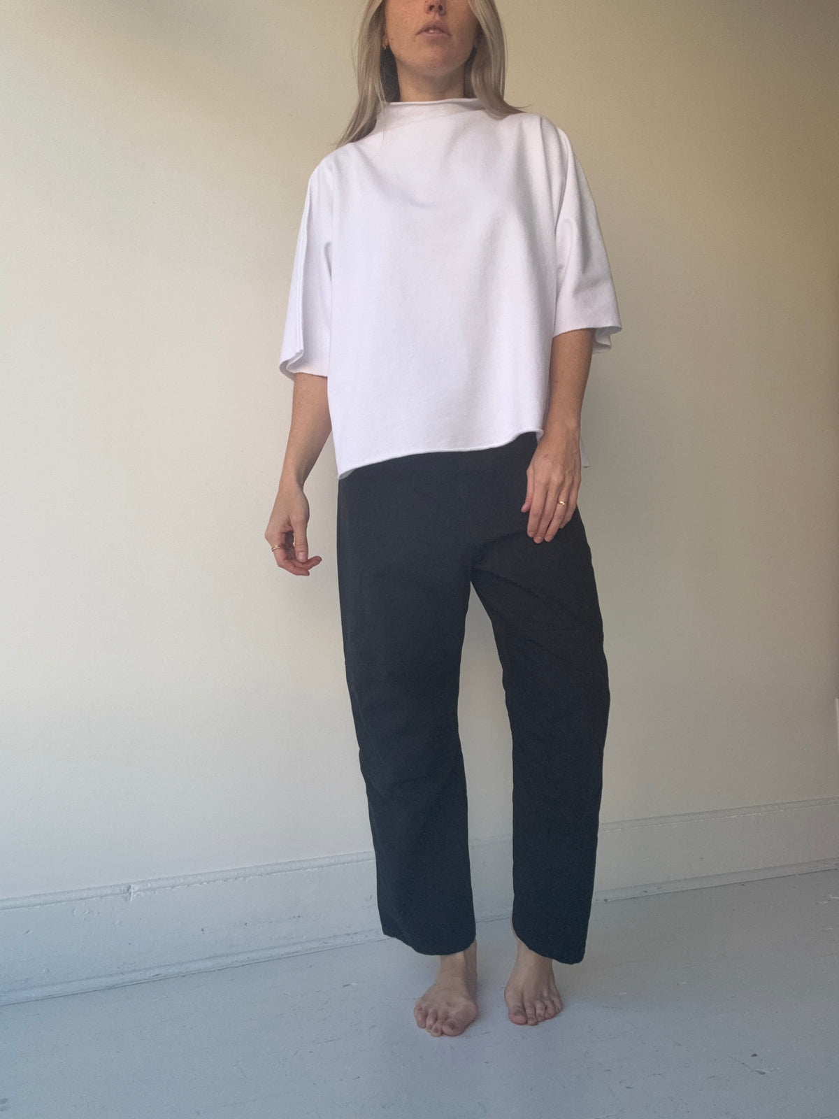 mantra bo mock neck poncho