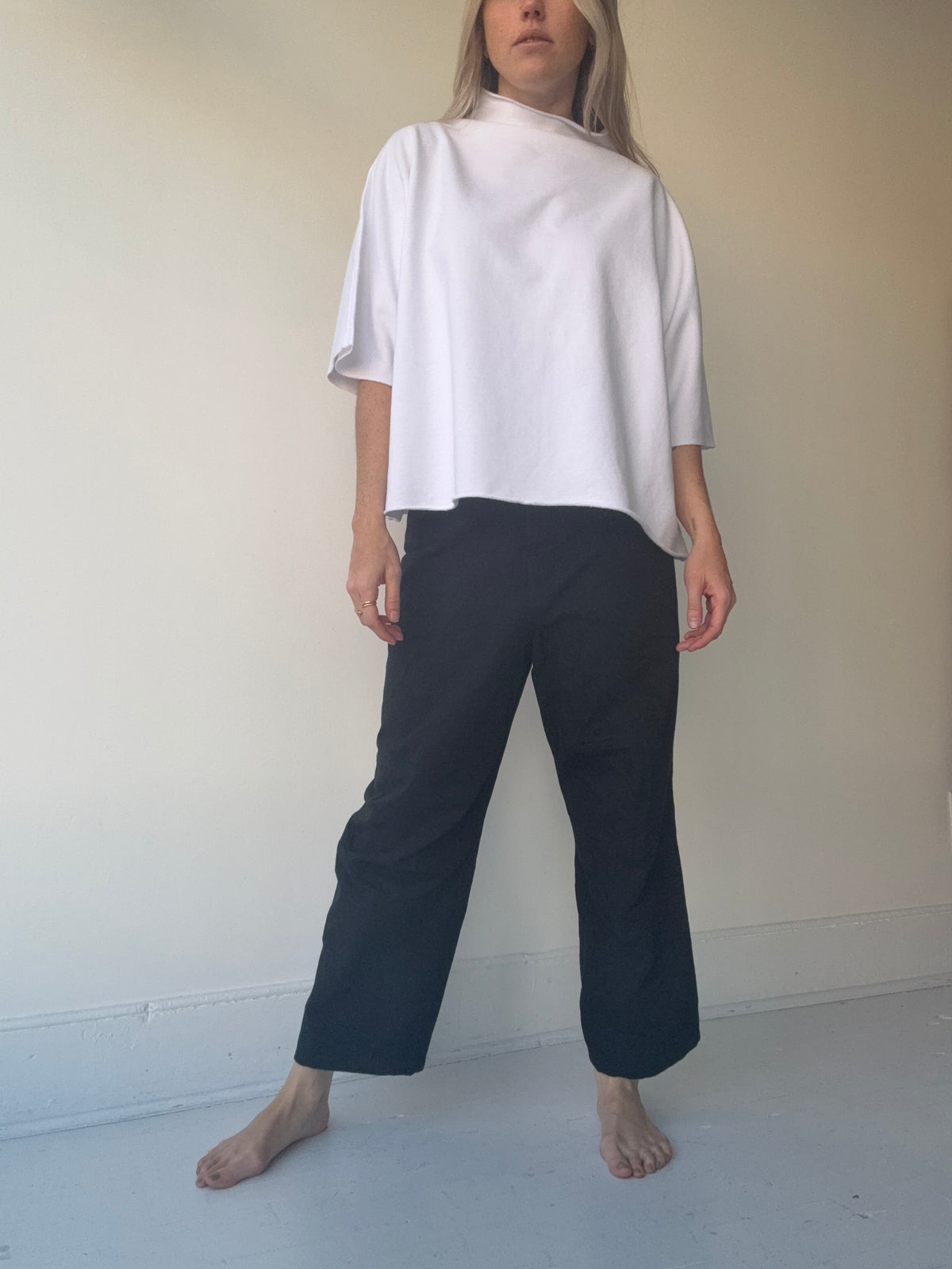 mantra bo mock neck poncho