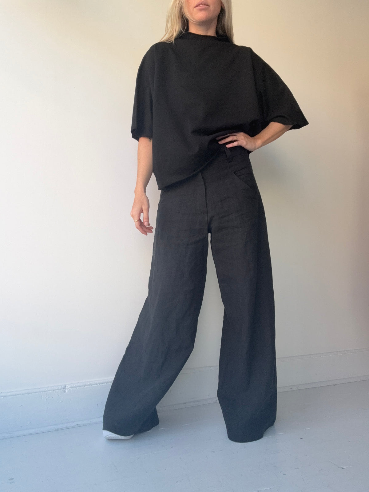 mantra bo mock neck poncho