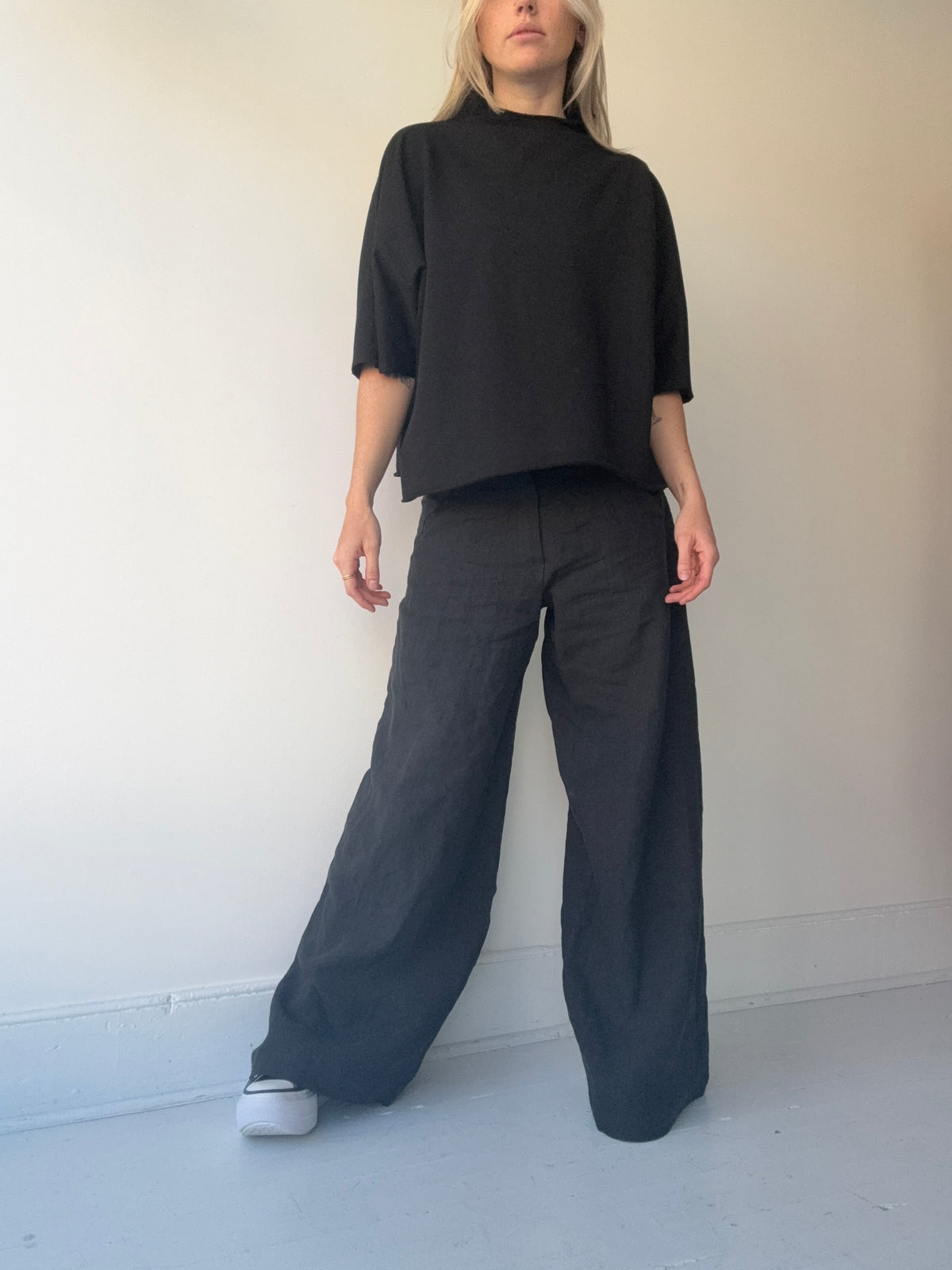mantra bo mock neck poncho