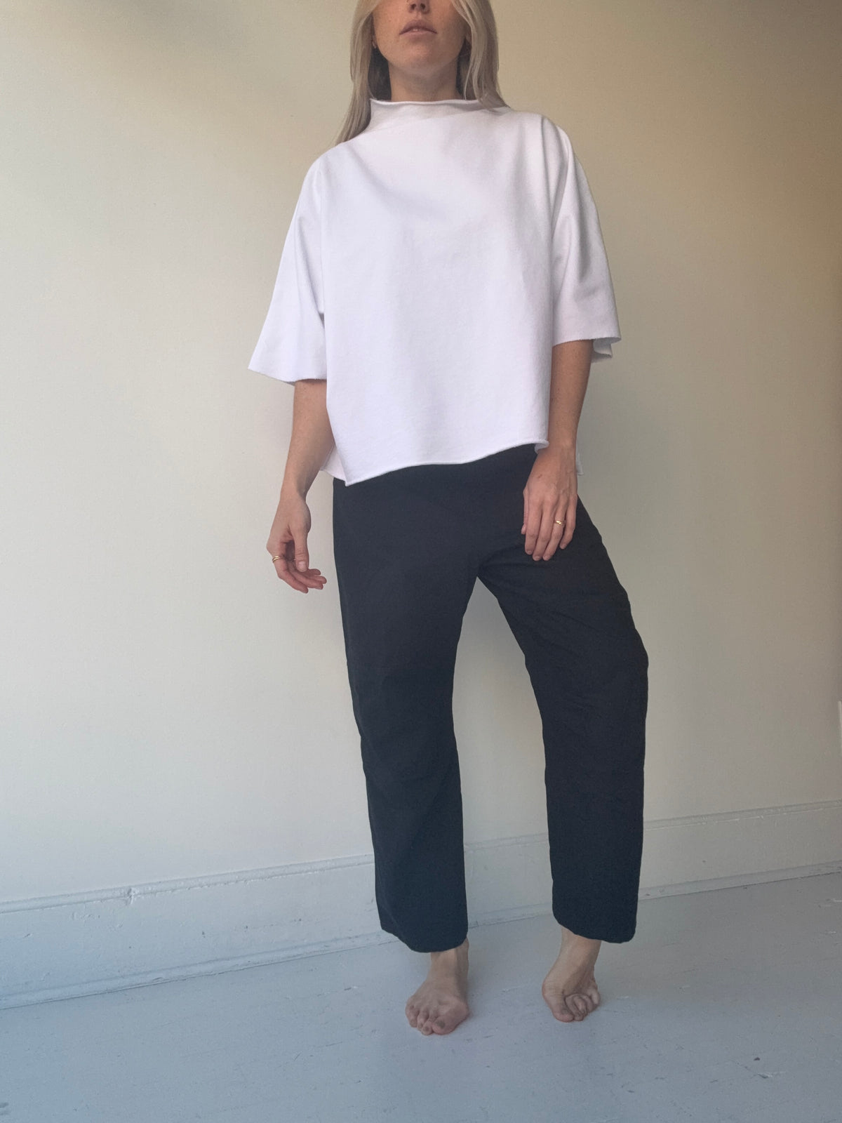 mantra bo mock neck poncho