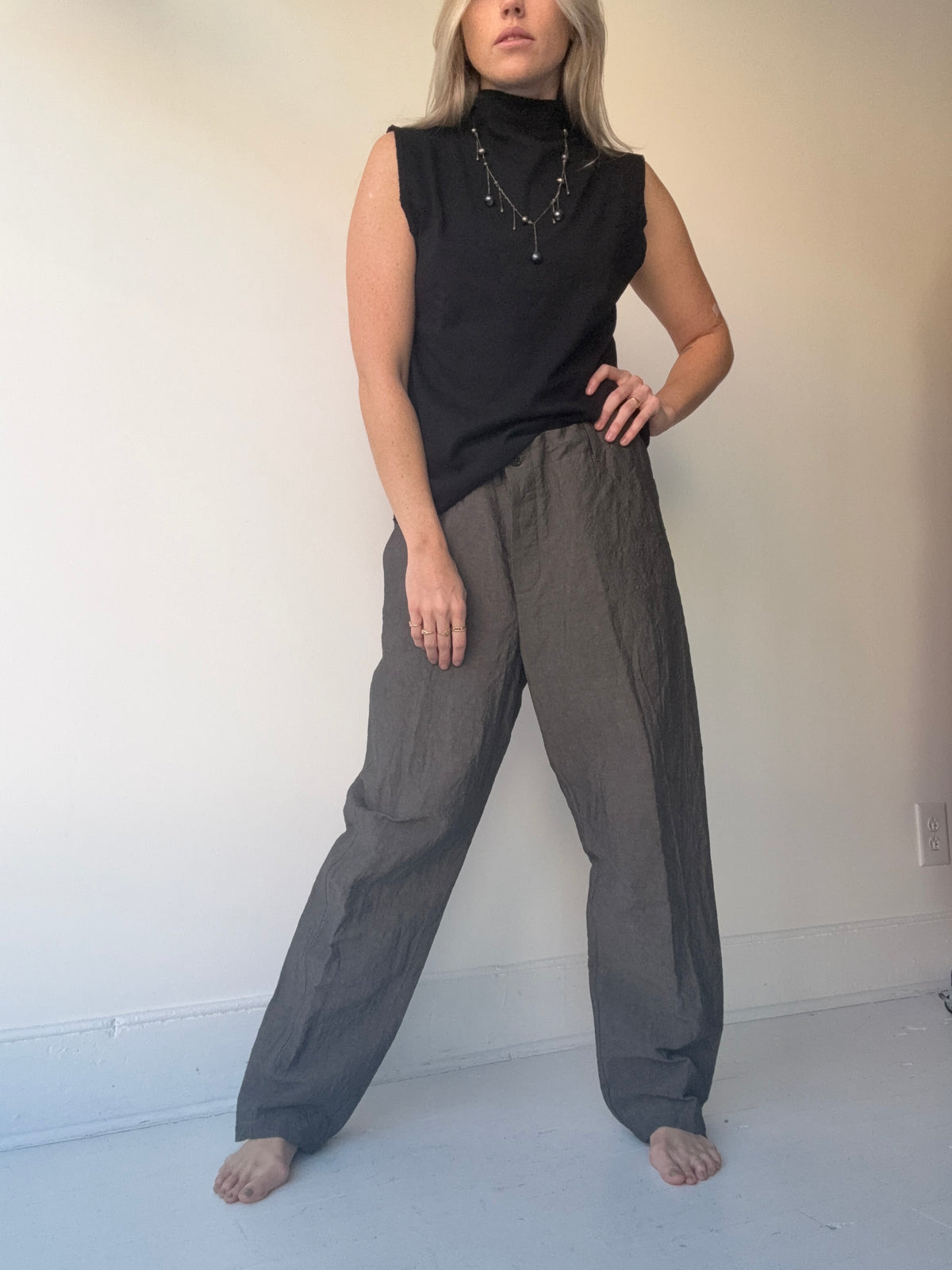 mantra cammy mock neck tank