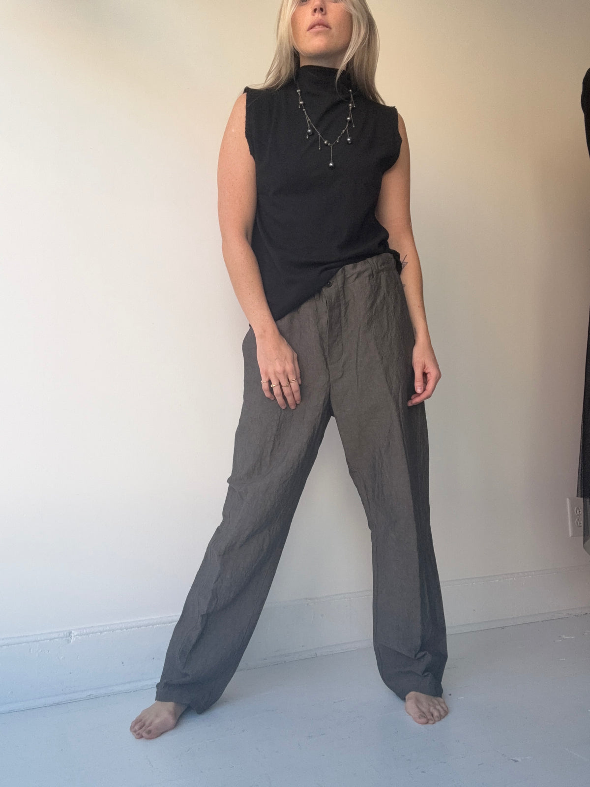 mantra cammy mock neck tank