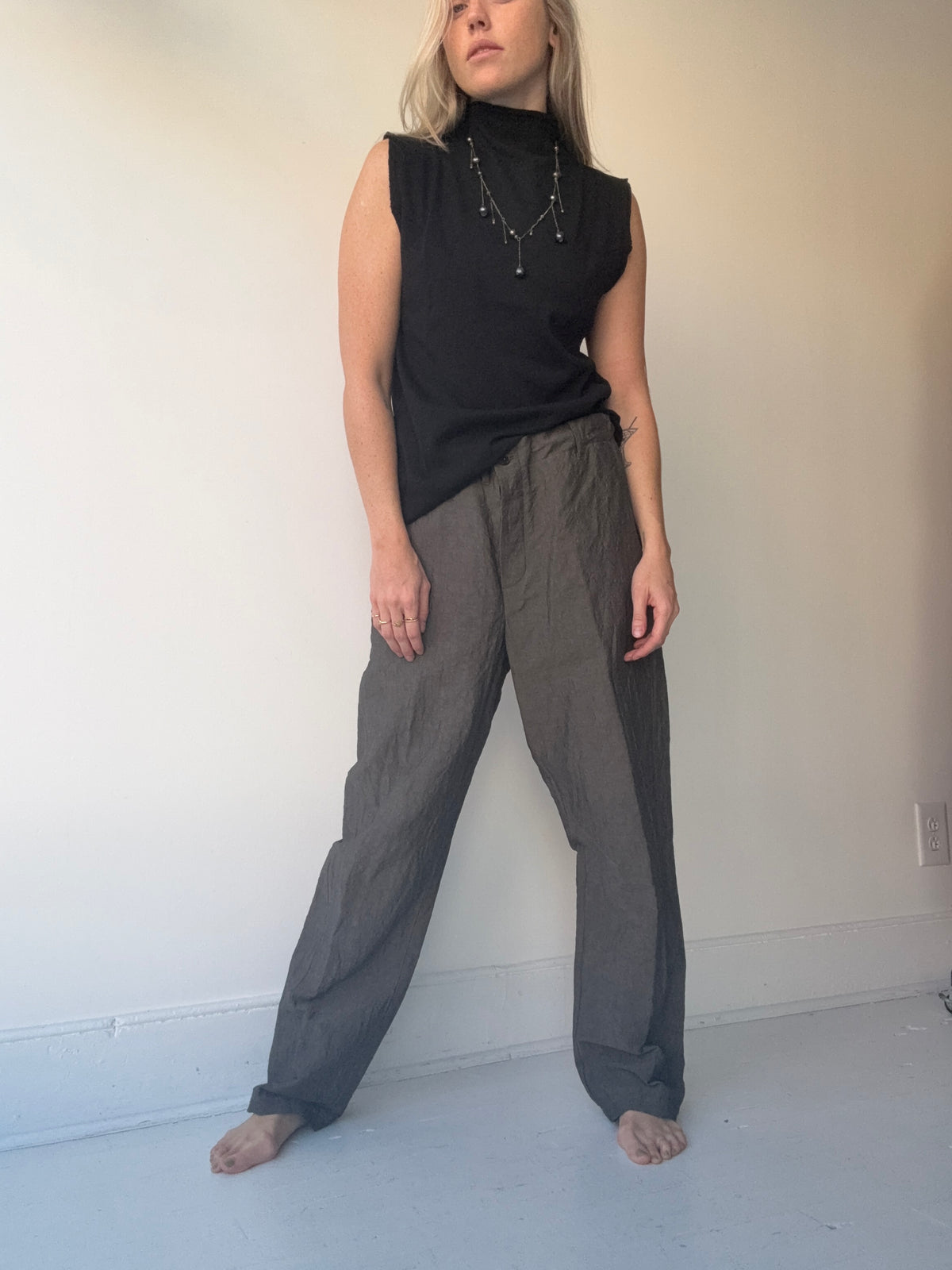 mantra cammy mock neck tank