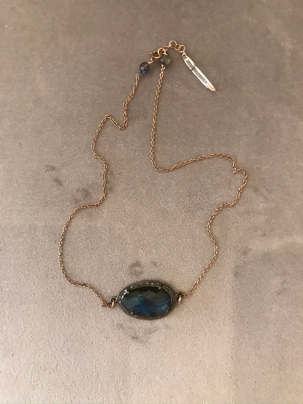 a tailfeather mideval necklace by tailfeather labradorite