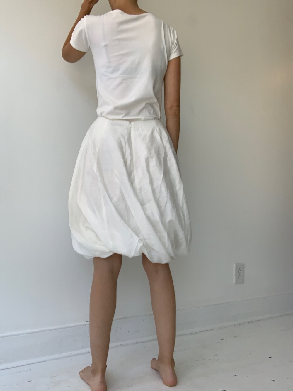 matthildur bubble hem skirt