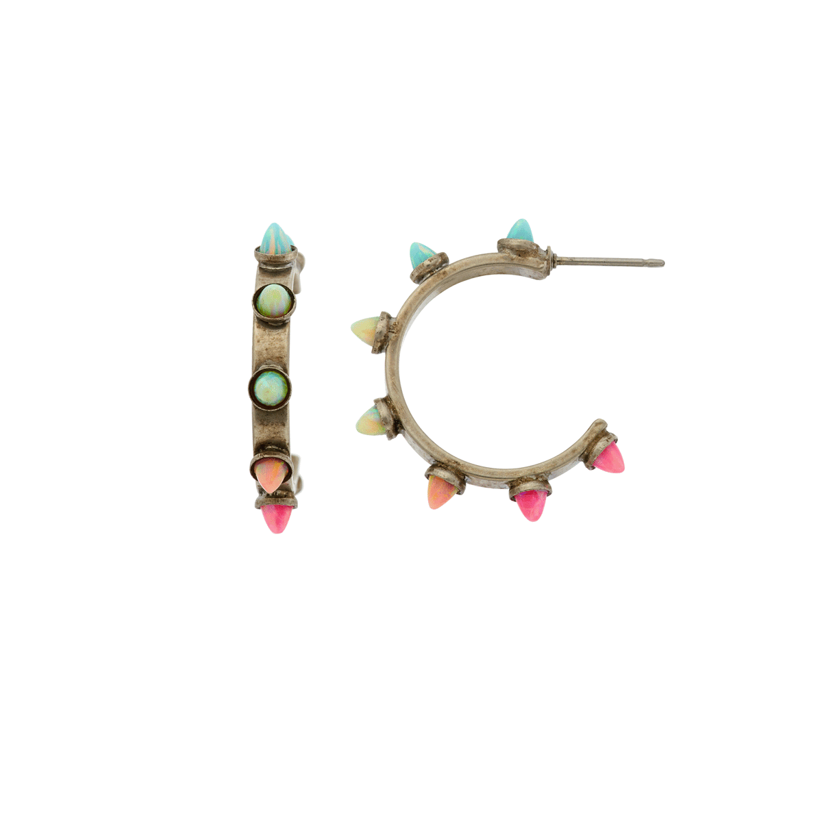 a yuvi earrings by lionette simulated opal
