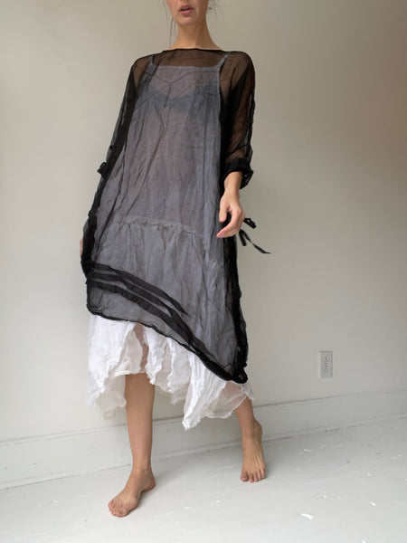 short basic detail dress ORGANZA