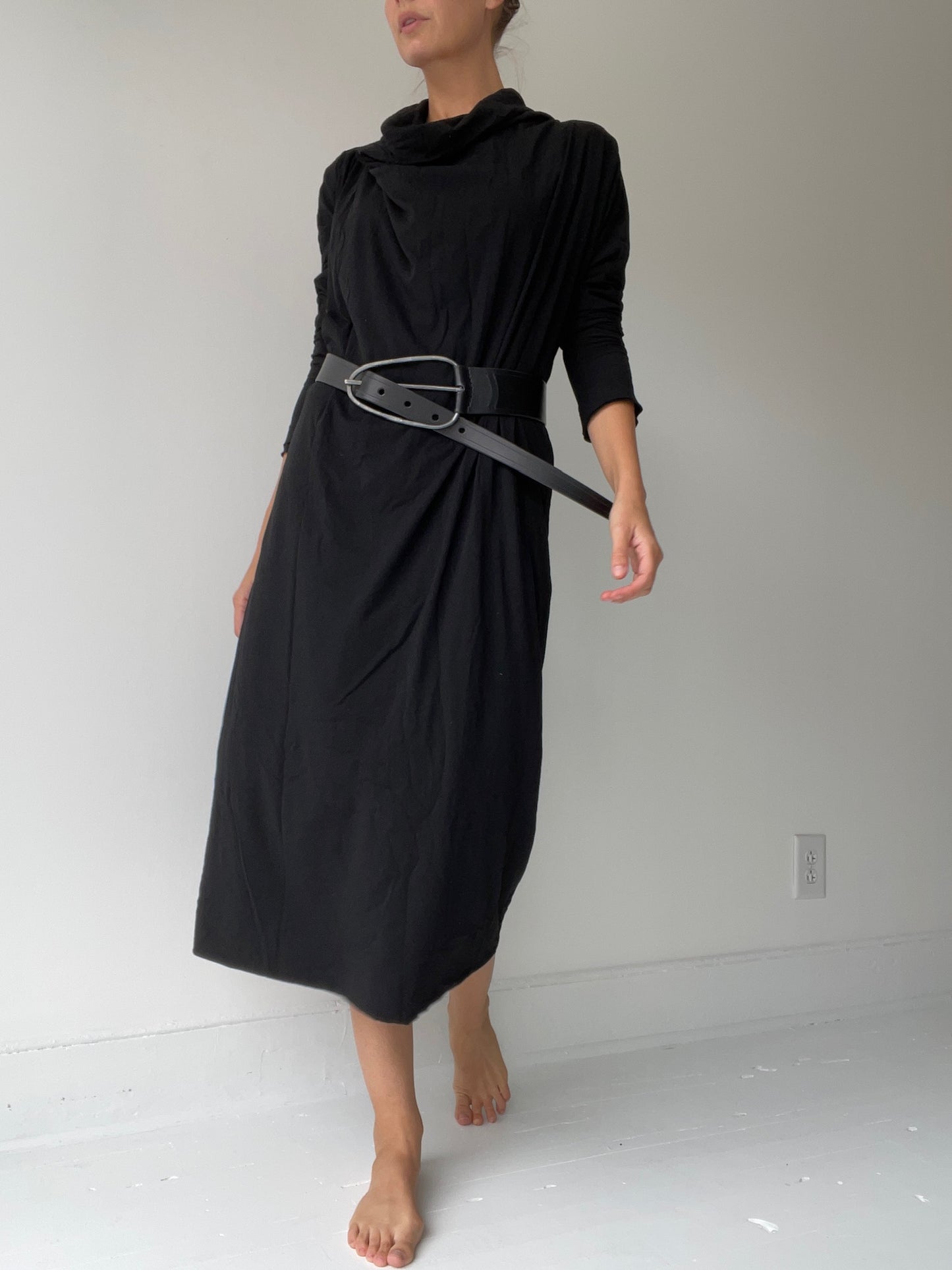 rundholz dip long cowl dress