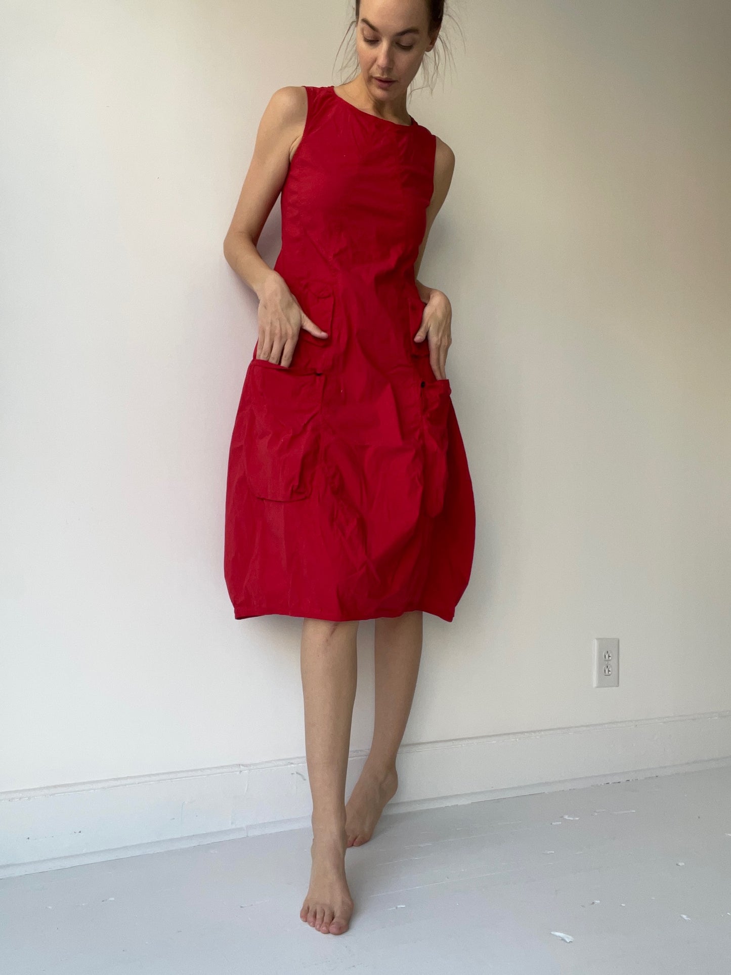 a hunter dress by rundholz dip red