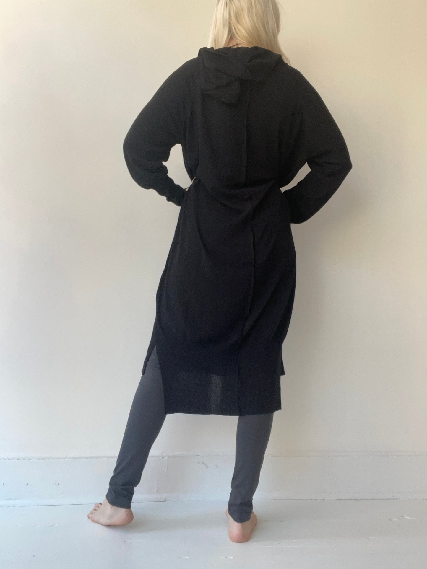 summer knit oversized hoodie