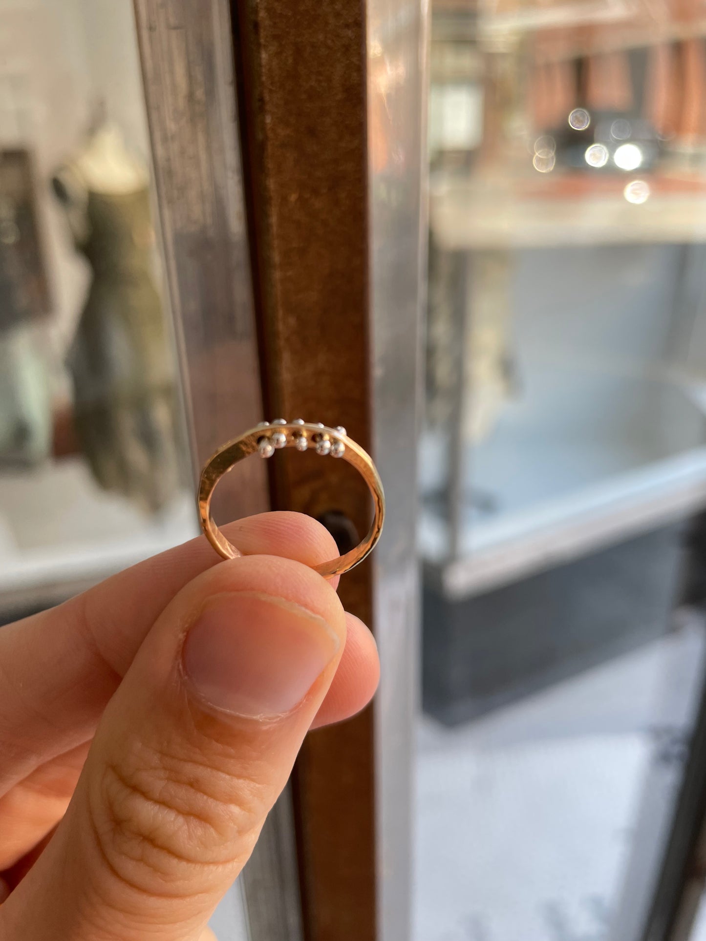 petite bit gold ring