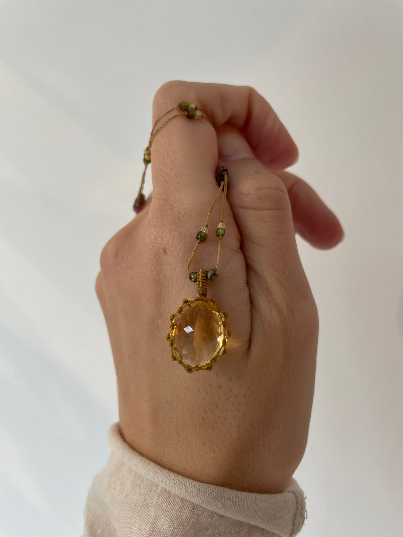 citrine pendant