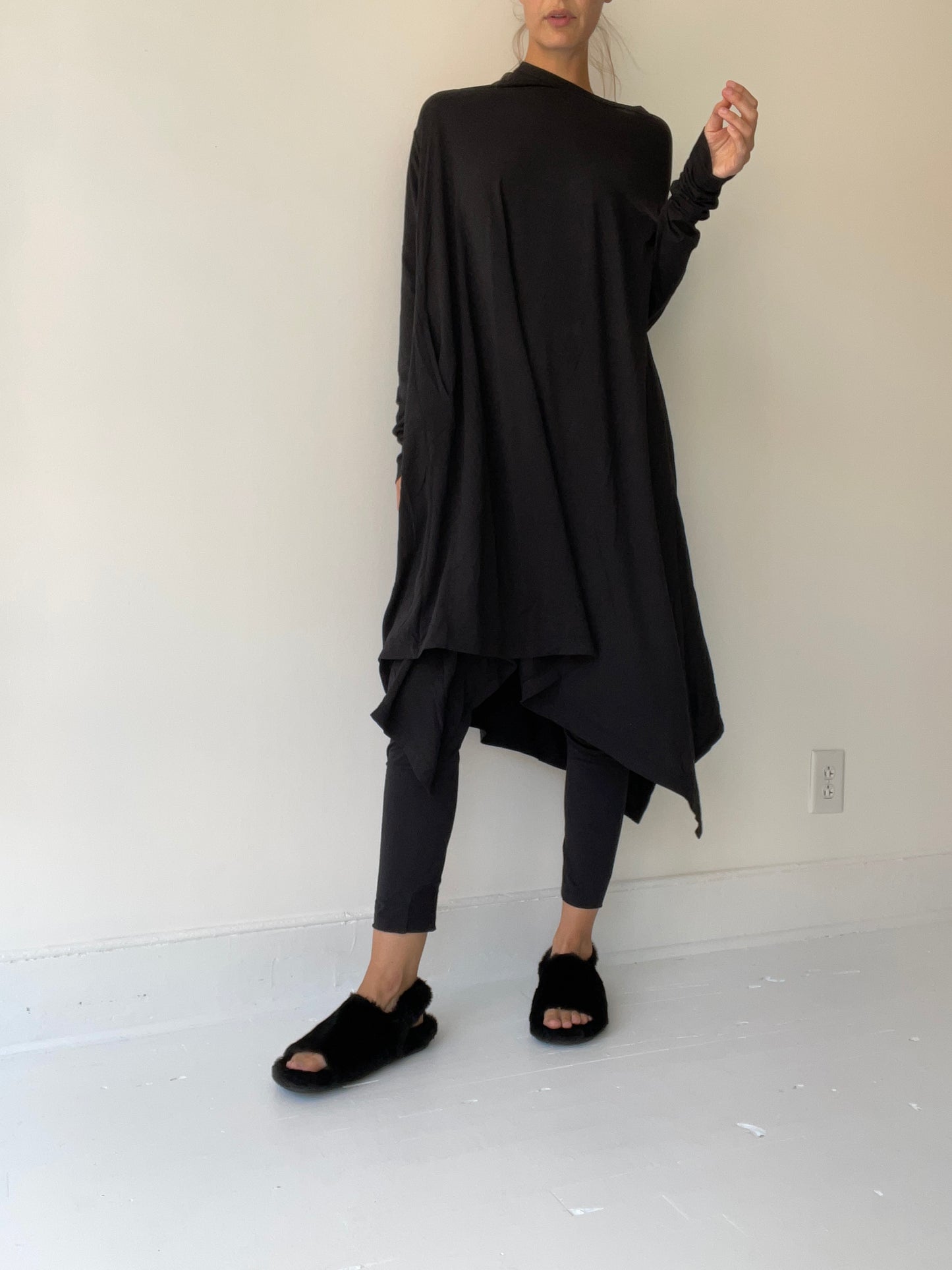 rundholz black label faux fur sandal