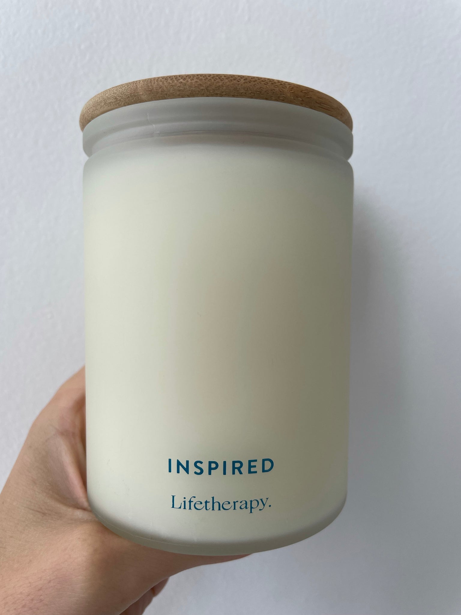 lifetherapy inspired soy candle