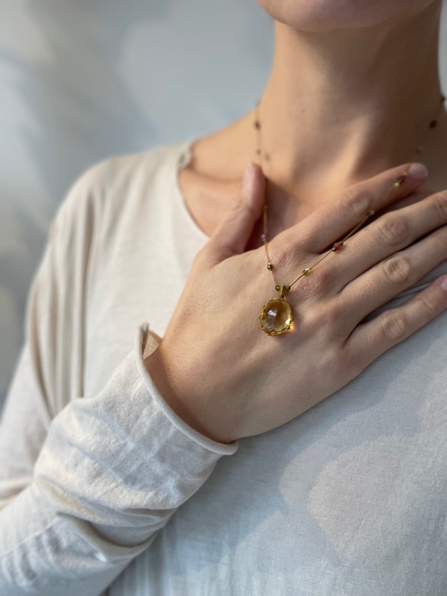 citrine pendant