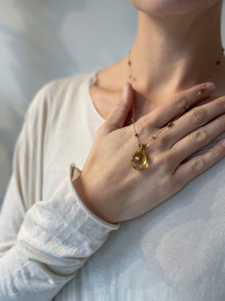citrine pendant