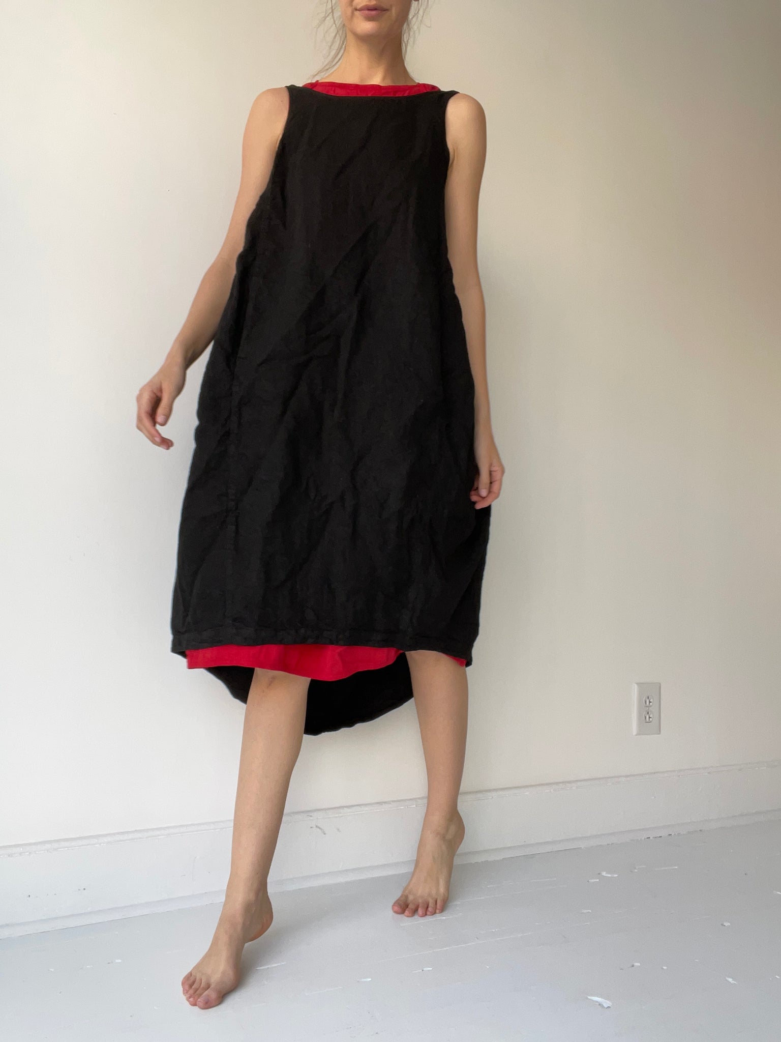 linen cord dress