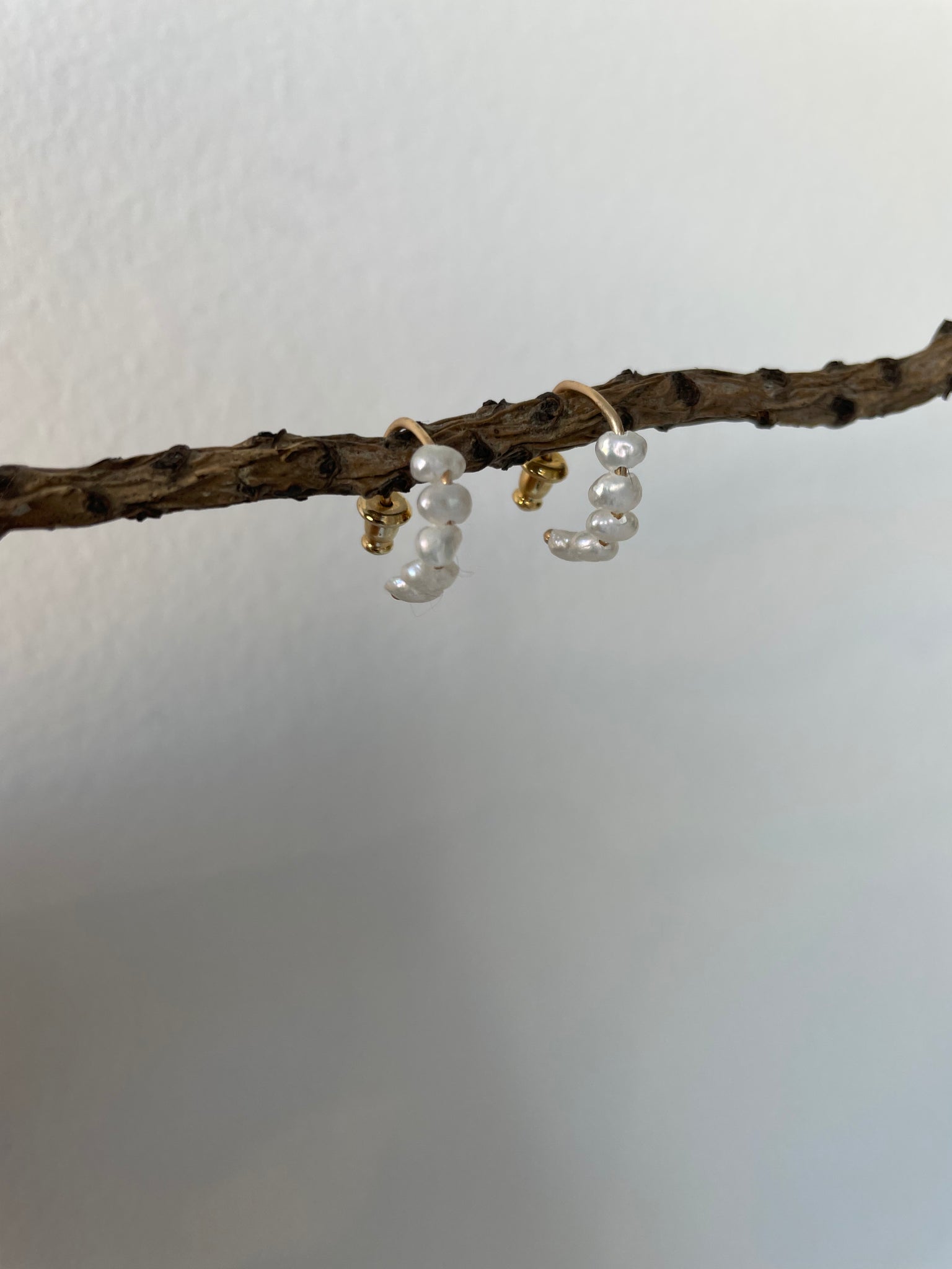 seed pearl hoops