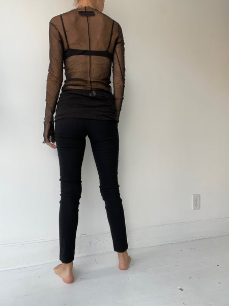 rundholz dip mesh long sleeve tee