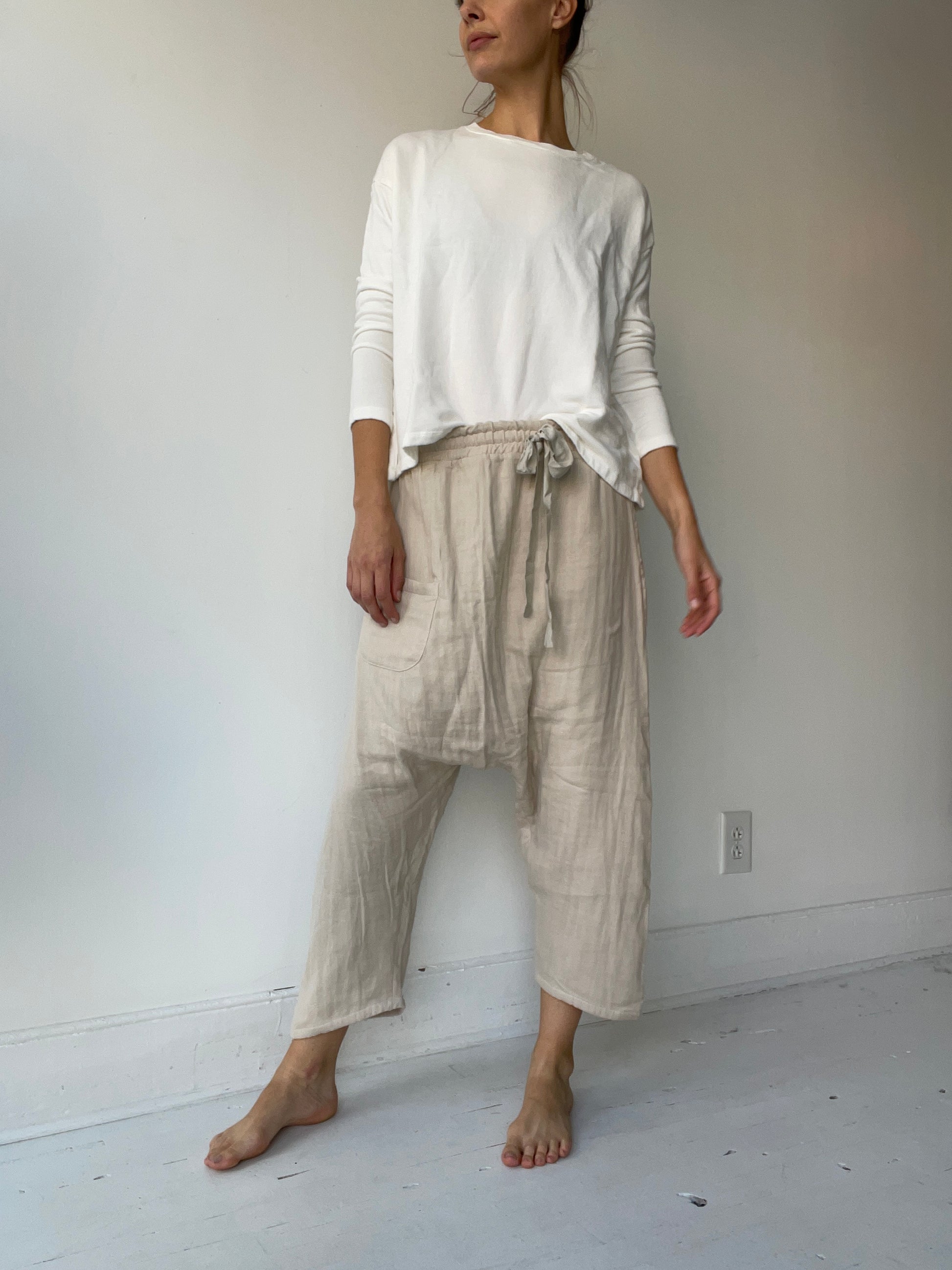 a sula dirt pant with 100% cotton oat