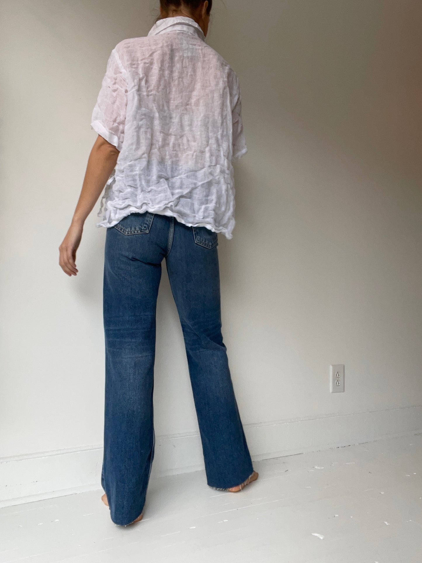 skater shirt LINEN GAUZE
