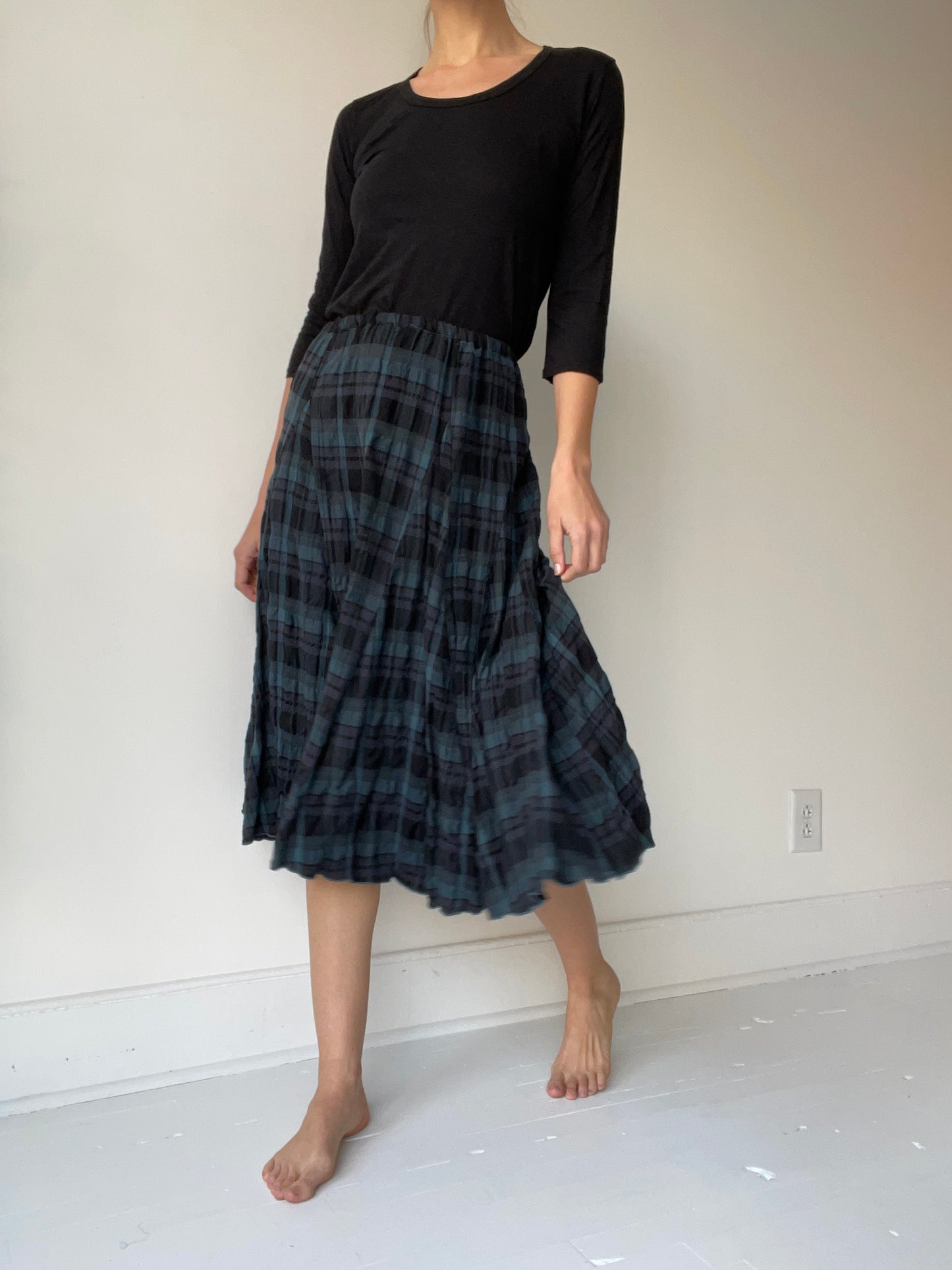 a preloved flannel skirt by cp shades size small