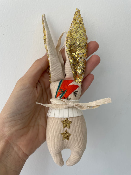 skippy cotton bowie bunny lavender ornament