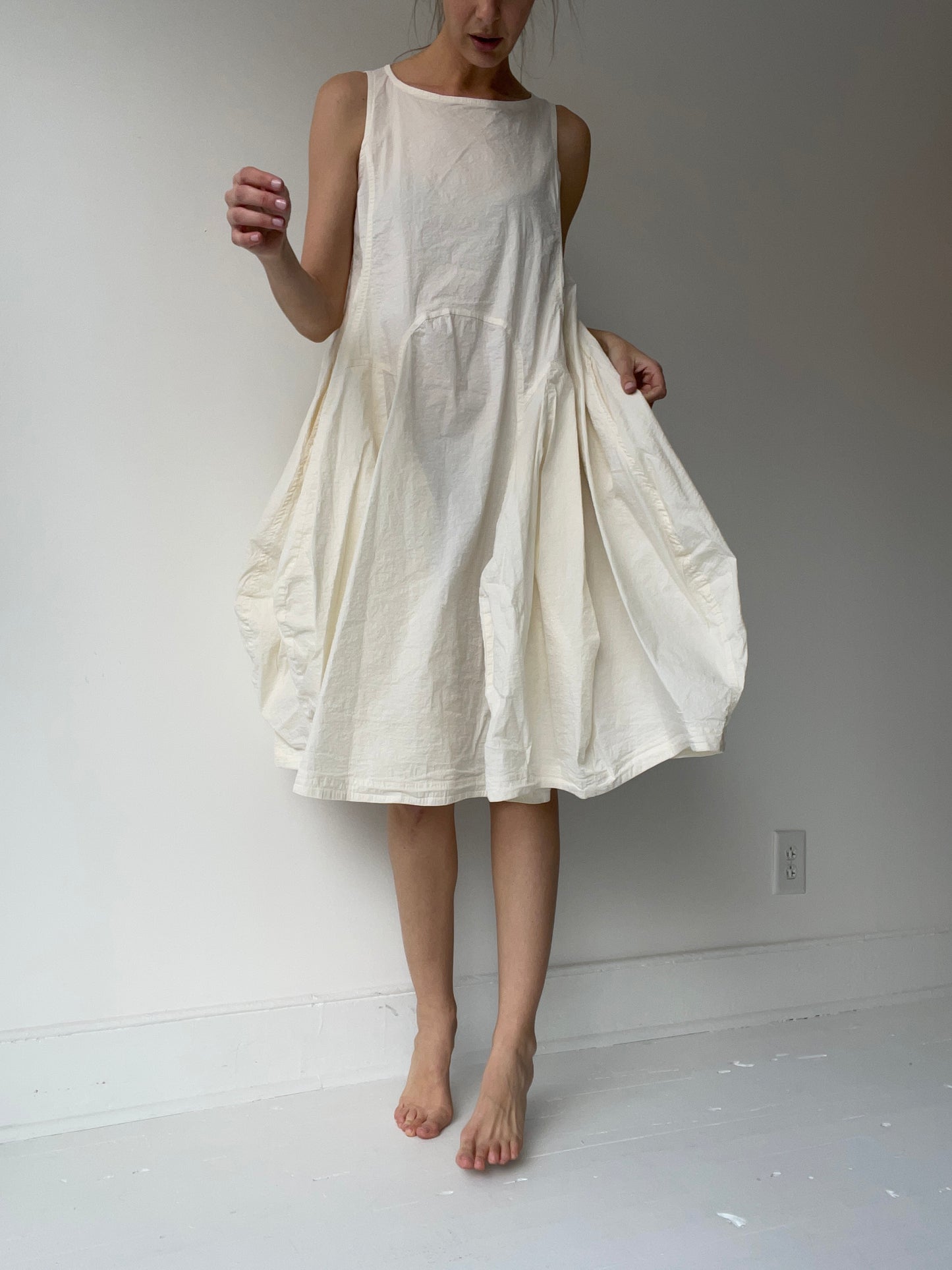 rundholz mainline cream nettle dress
