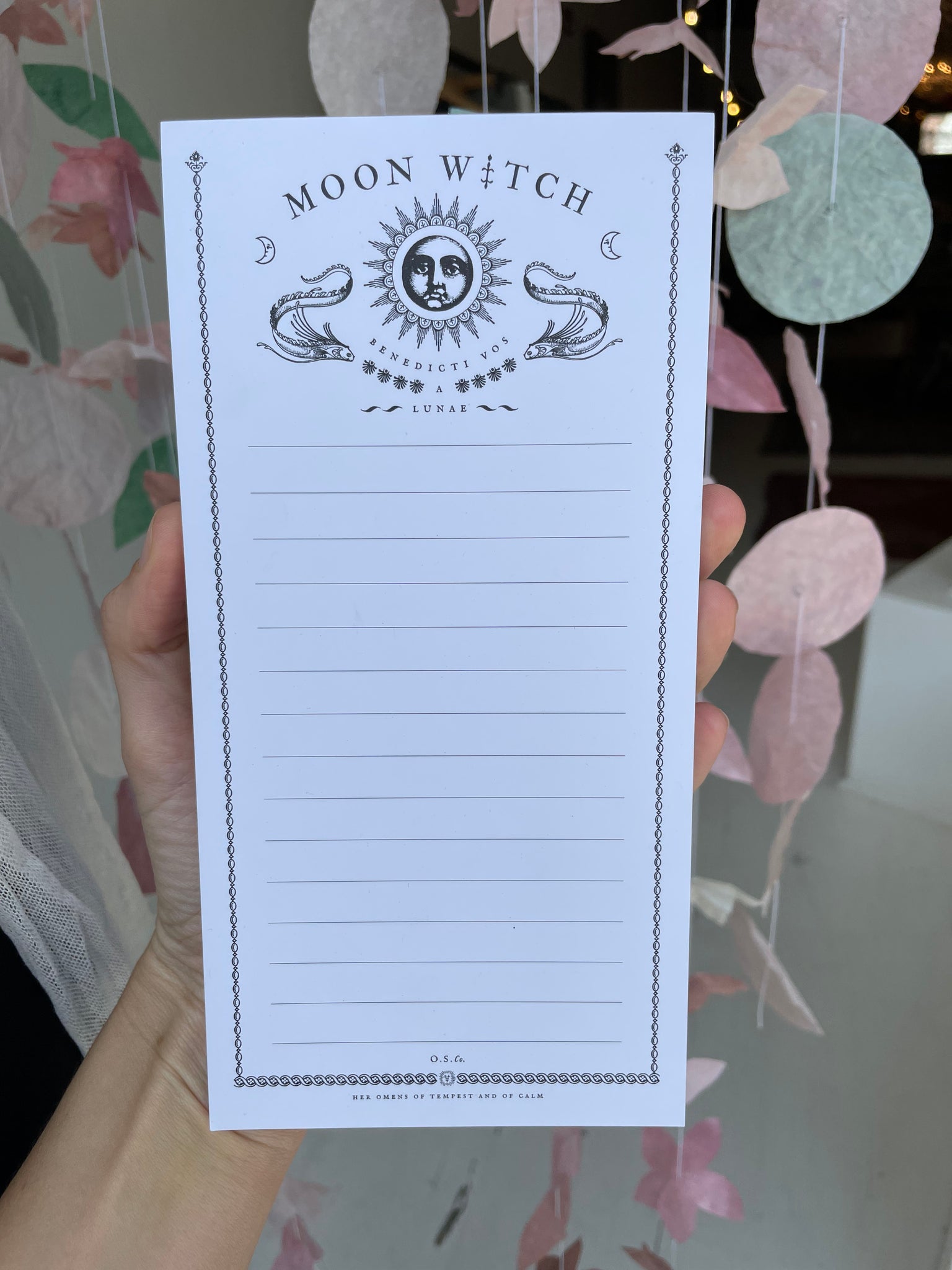 moon witch notepad