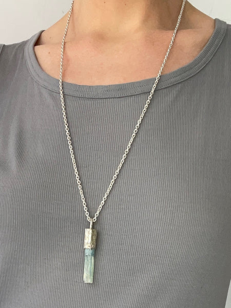 parts of 4 aquamarine talisman necklace