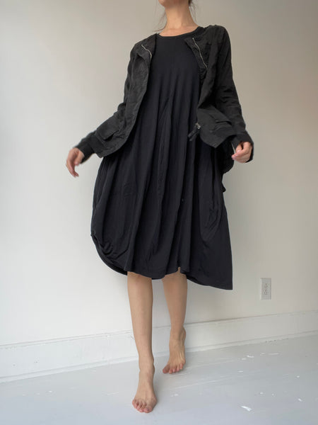linen zip jacket
