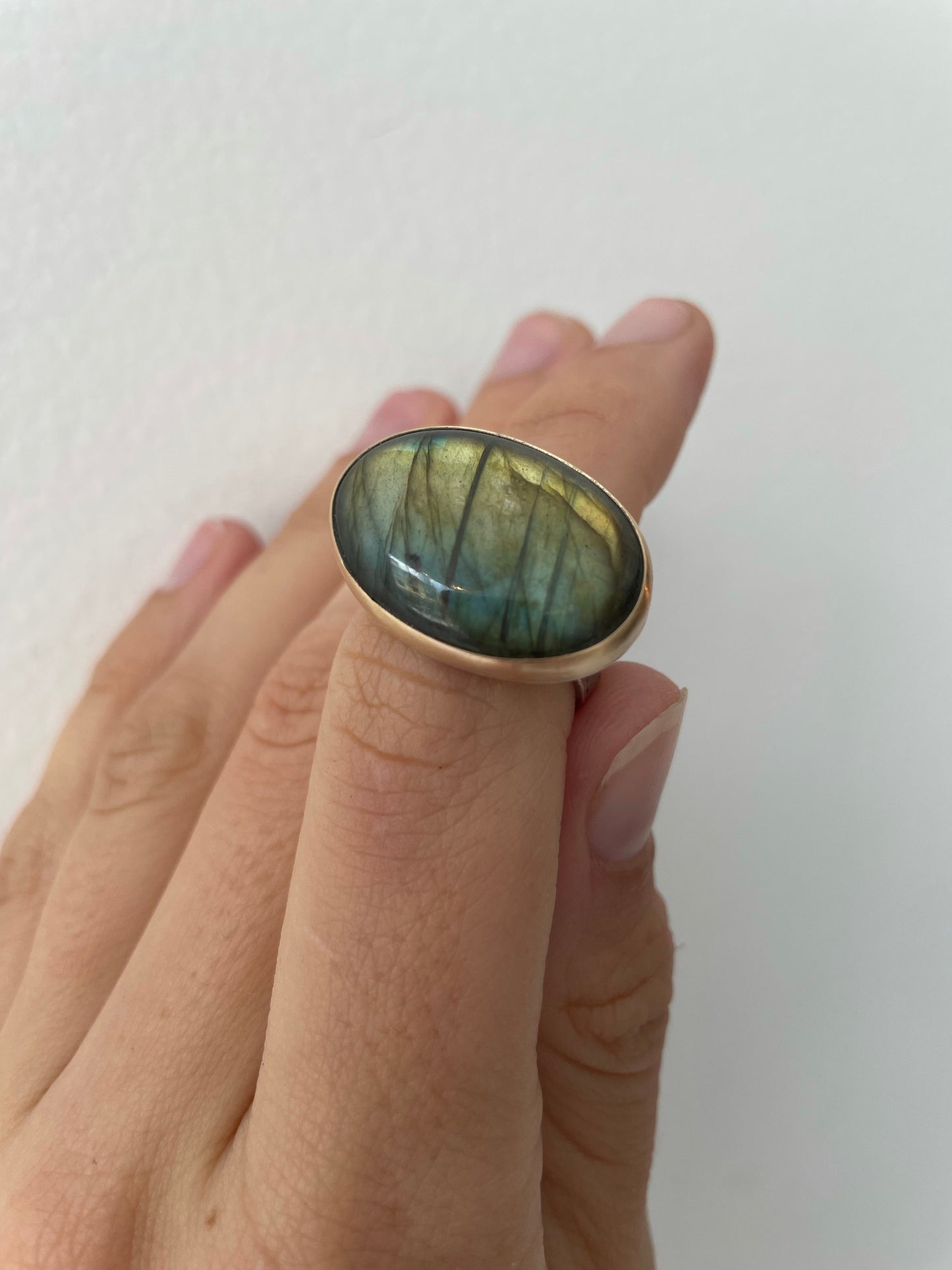 labradorite ring