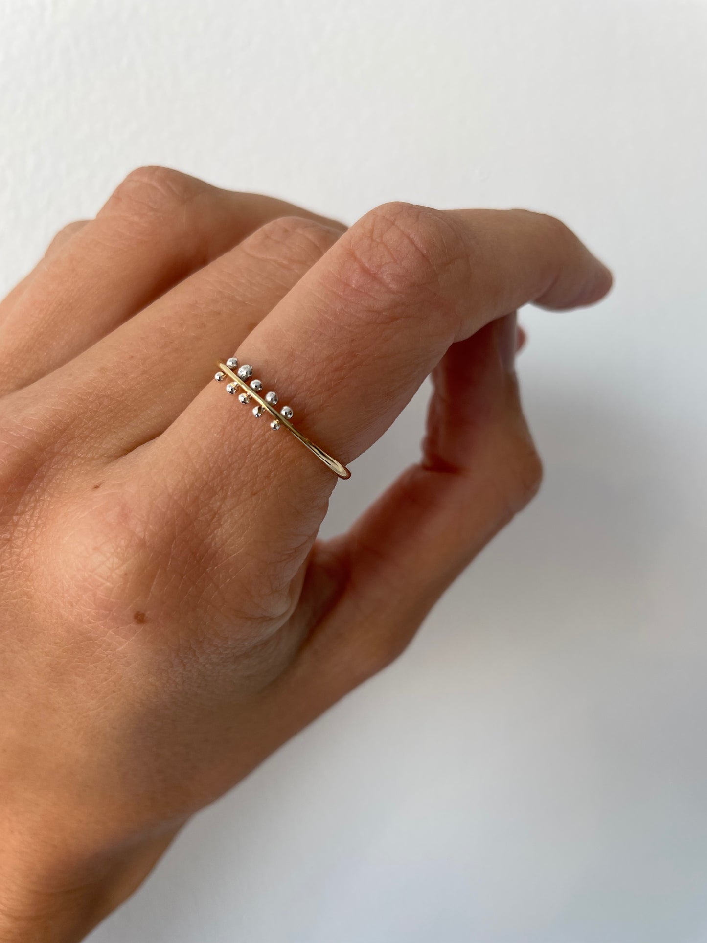 petite bit gold ring