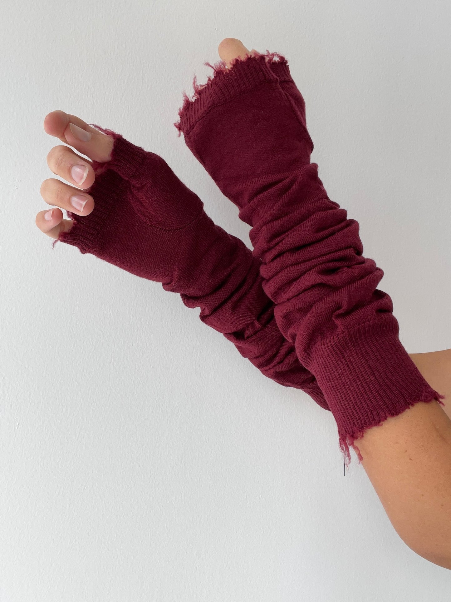rundholz dip wool long gloves