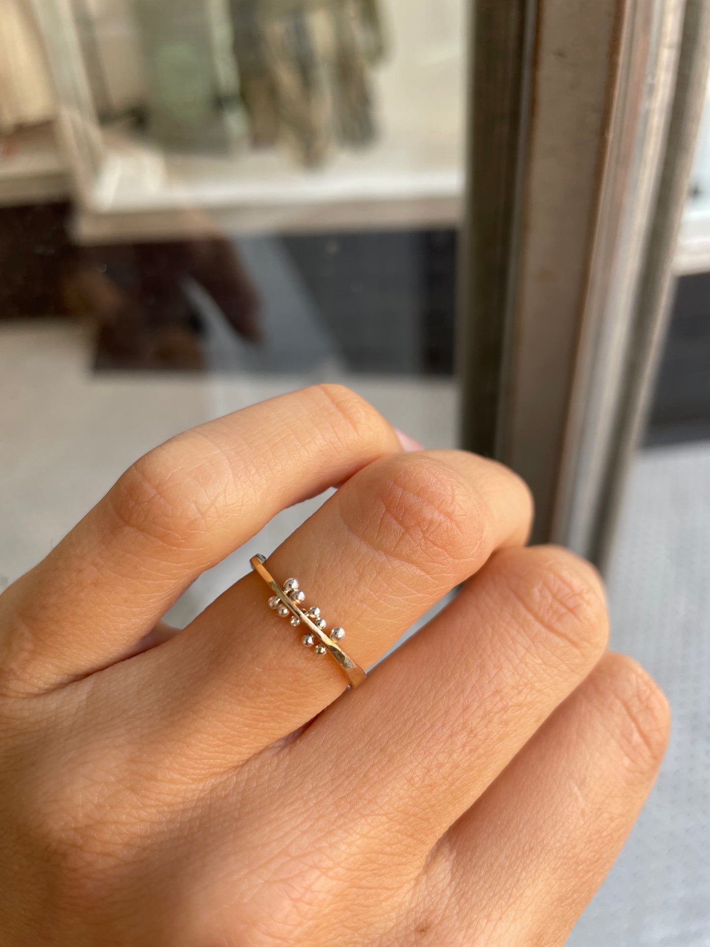 petite bit gold ring