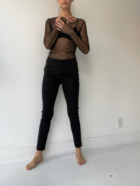rundholz dip mesh long sleeve tee