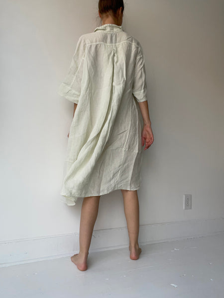 linen pearl dress