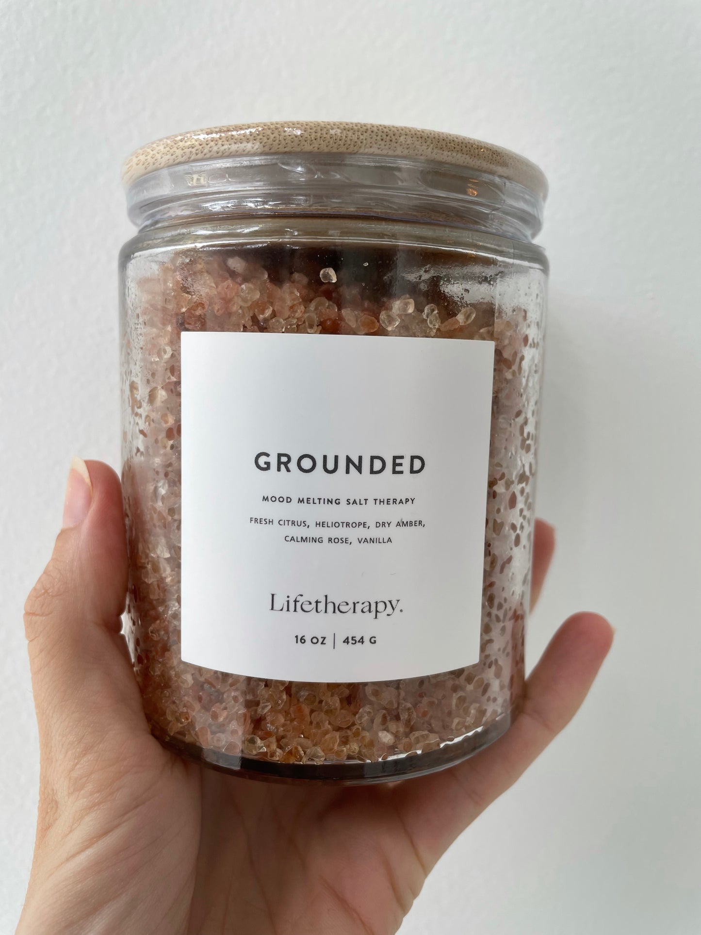 a lifetherapy grounded bath soaking salt by lifetherapy fresh citrus