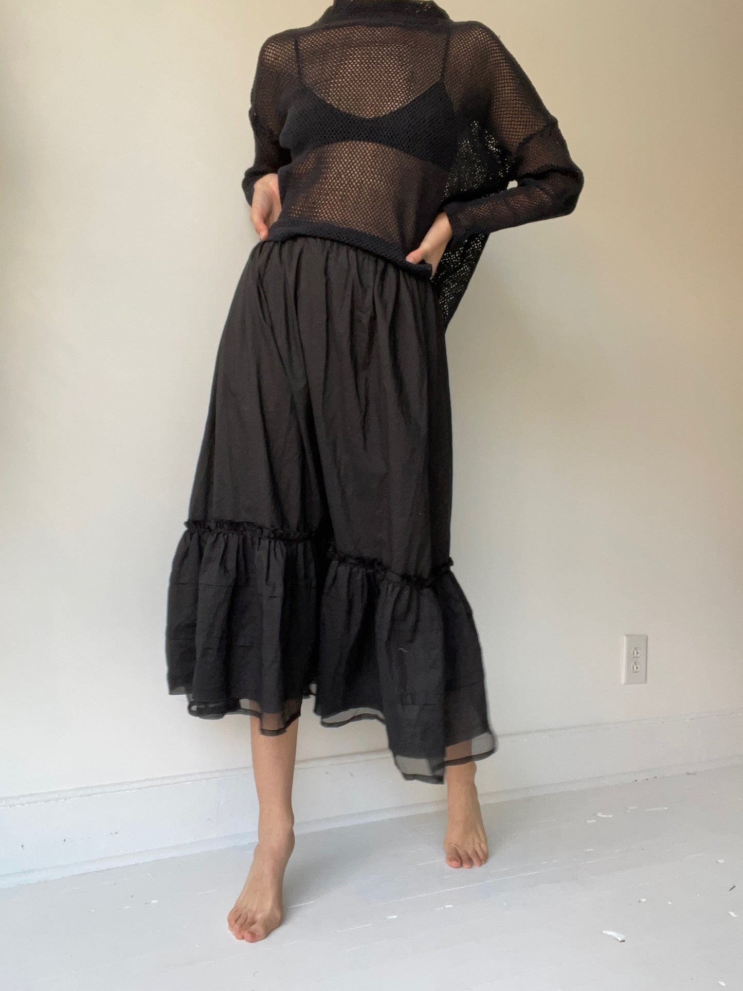 krista larson cotton underpinning skirt