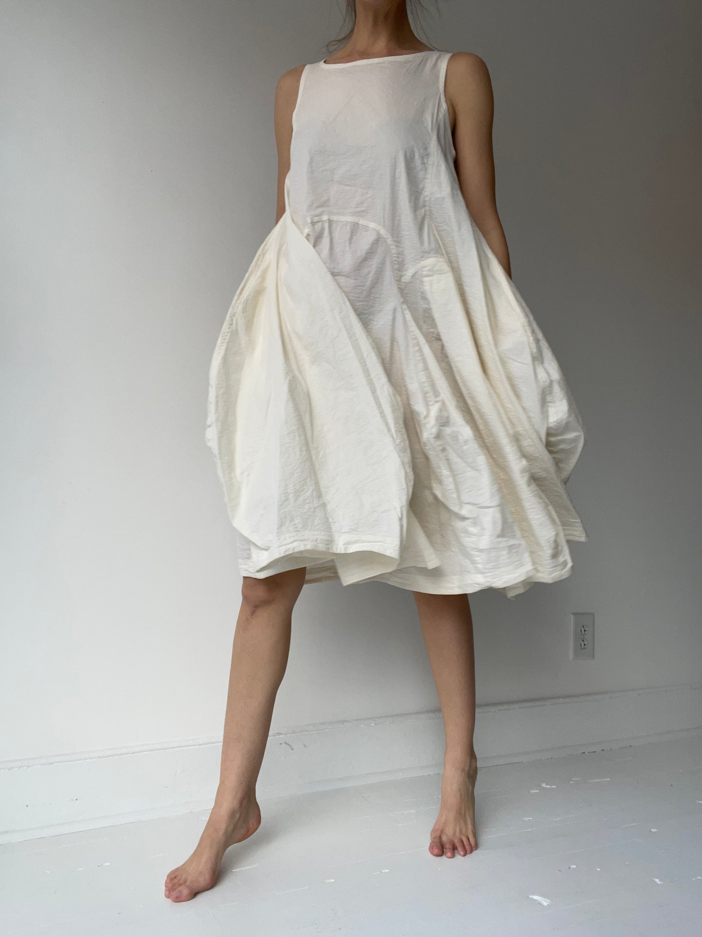 rundholz mainline cream nettle dress