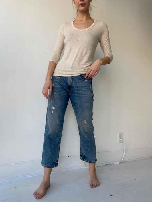 it is well natural 3/4 sleeve tee