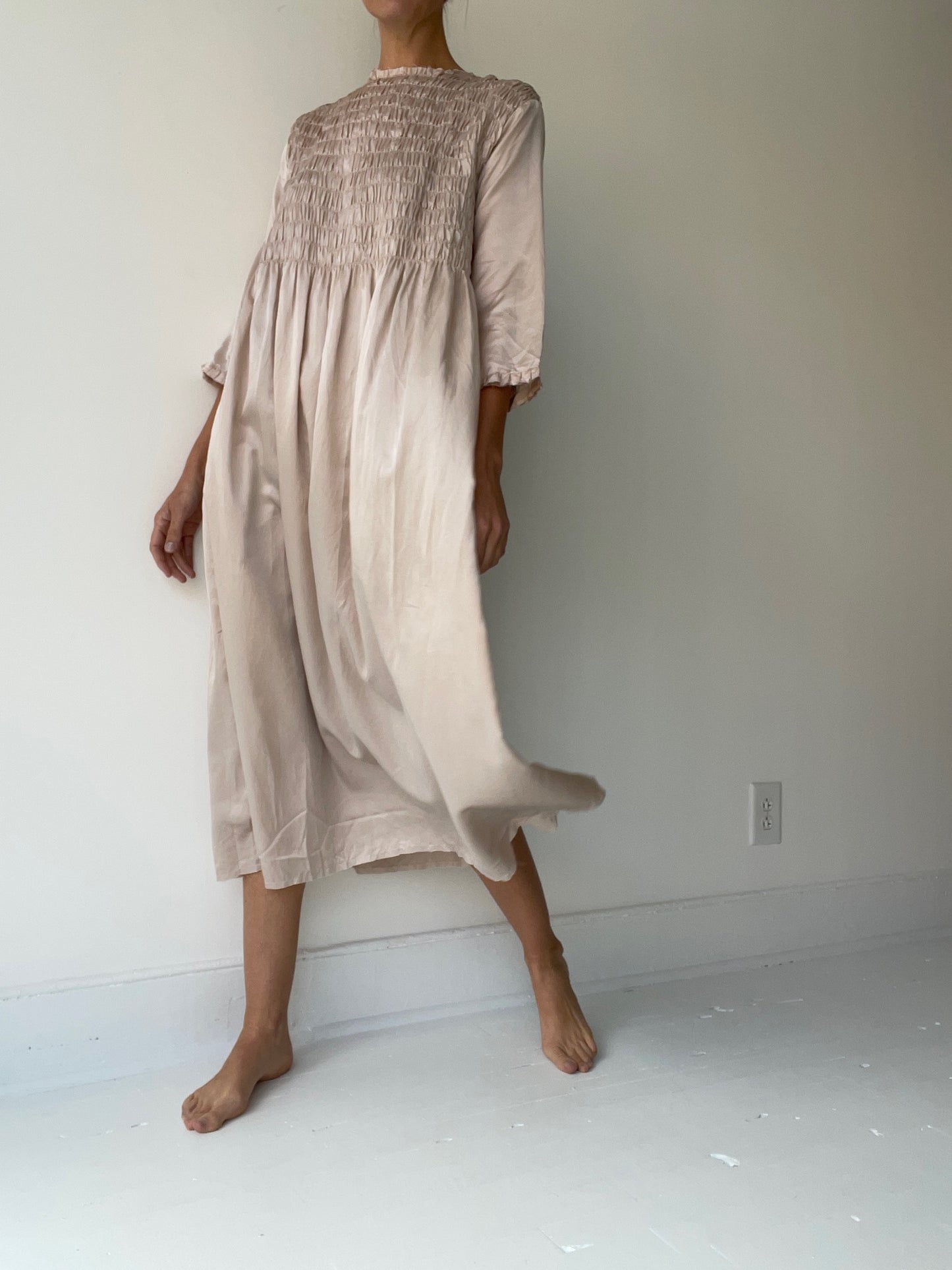a sula bailey dress with 50% silk/50% cotton crystal