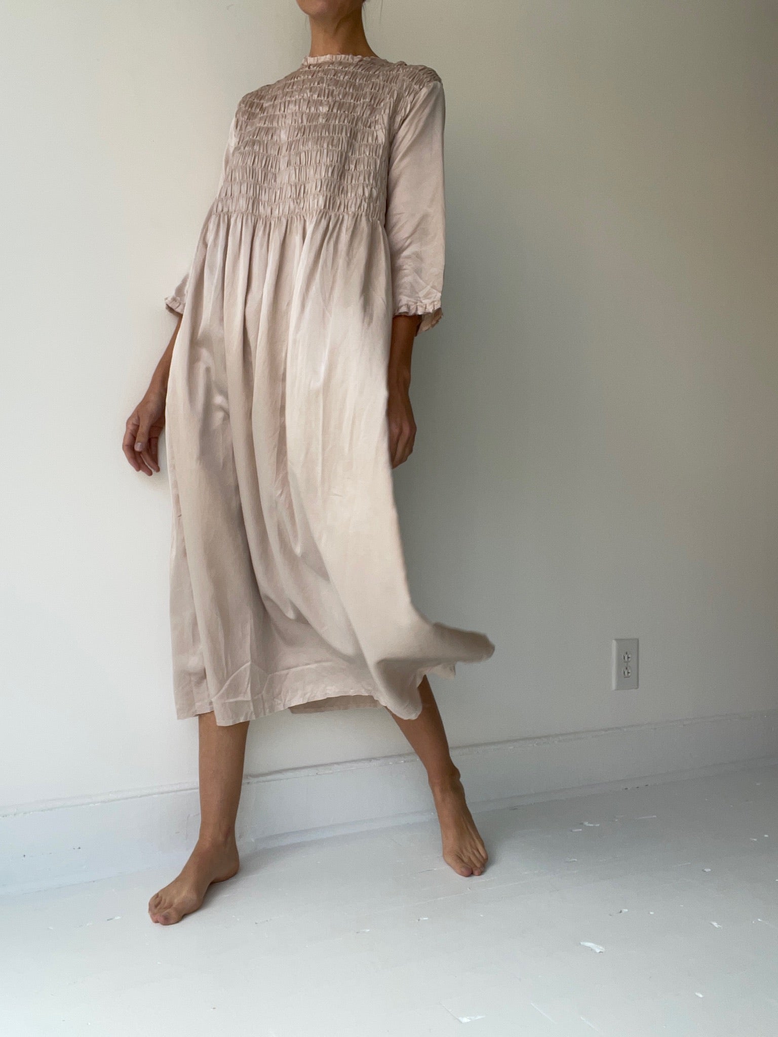 a sula bailey dress with 50% silk/50% cotton crystal